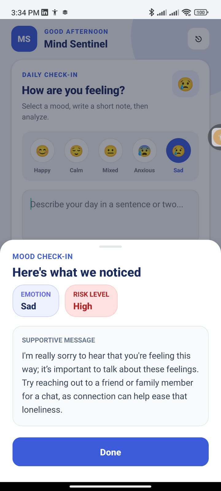 Mind Sentinal AI screen 10